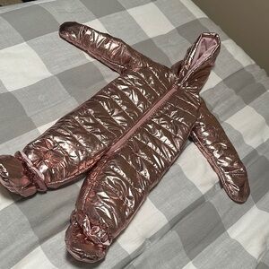 Rose Gold Snow Suit 12 Months